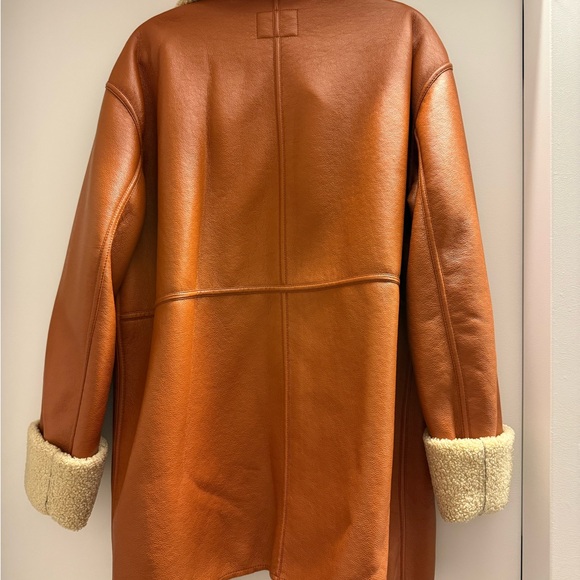Aritzia Wilfred Vegan leather shearling jacket - Picture 2 of 8